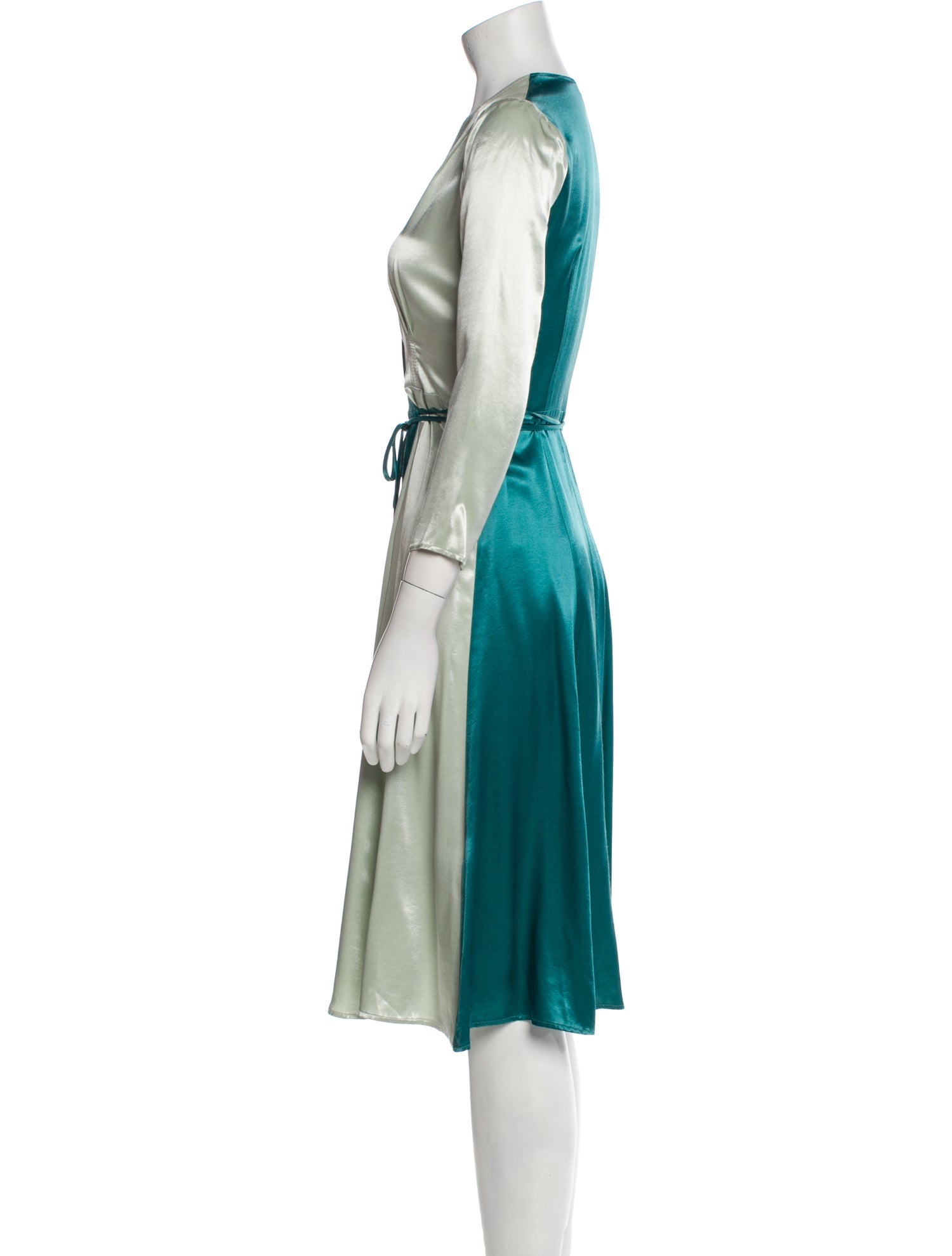 Callipygian V-Neck Midi Length Dress
