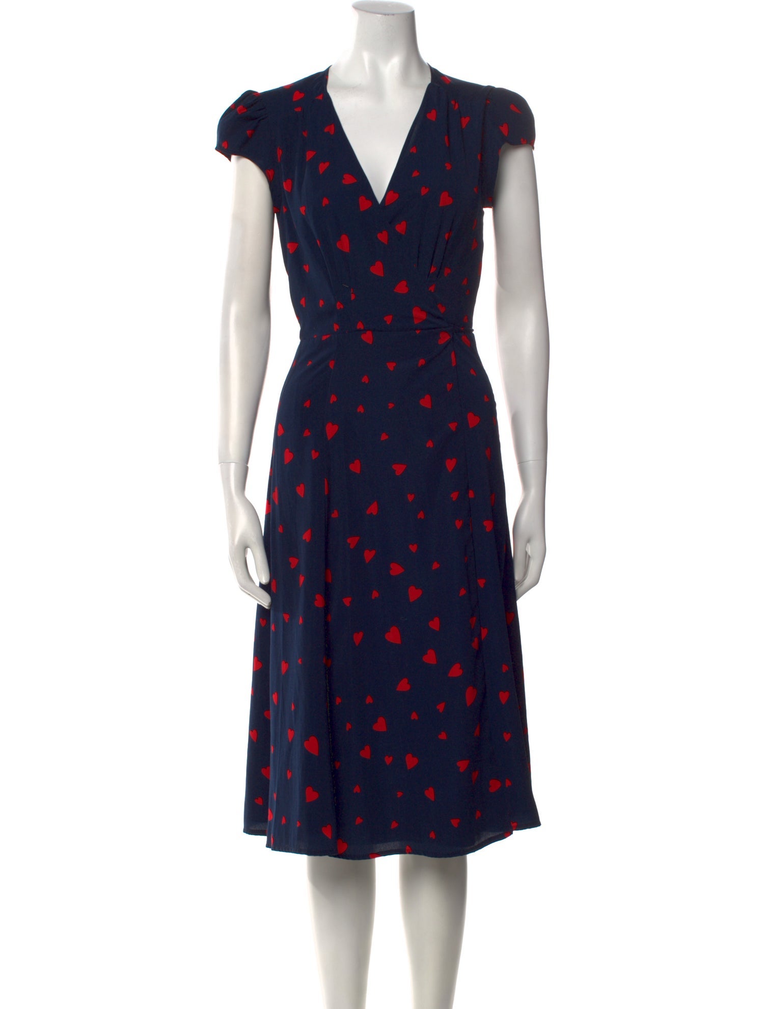 Callipygian Printed Midi Length Dress