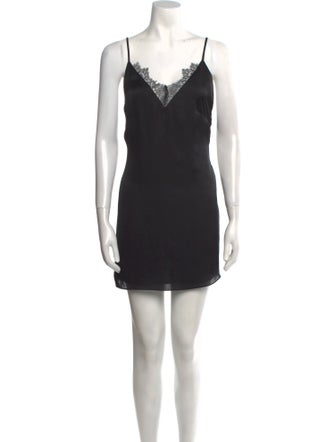 Callipygian V-Neck Mini Dress