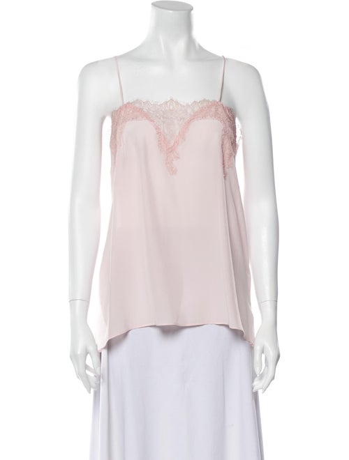 Cami NYC Silk Square Neckline Blouse Pink