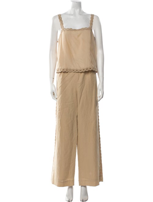 Cami NYC Linen Cutout Accent Pant Set