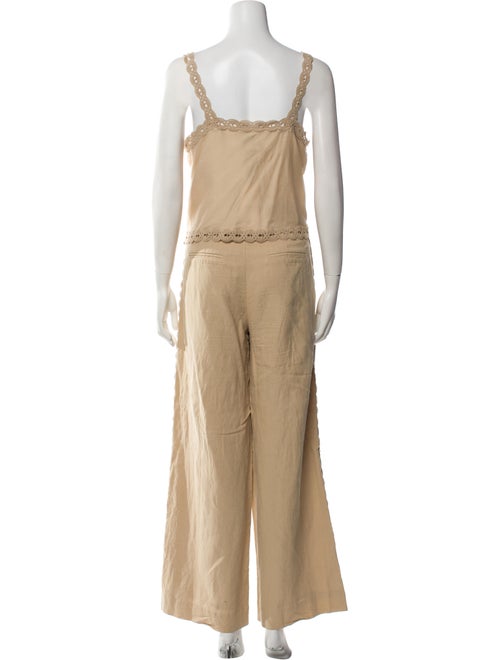 Cami NYC Linen Cutout Accent Pant Set