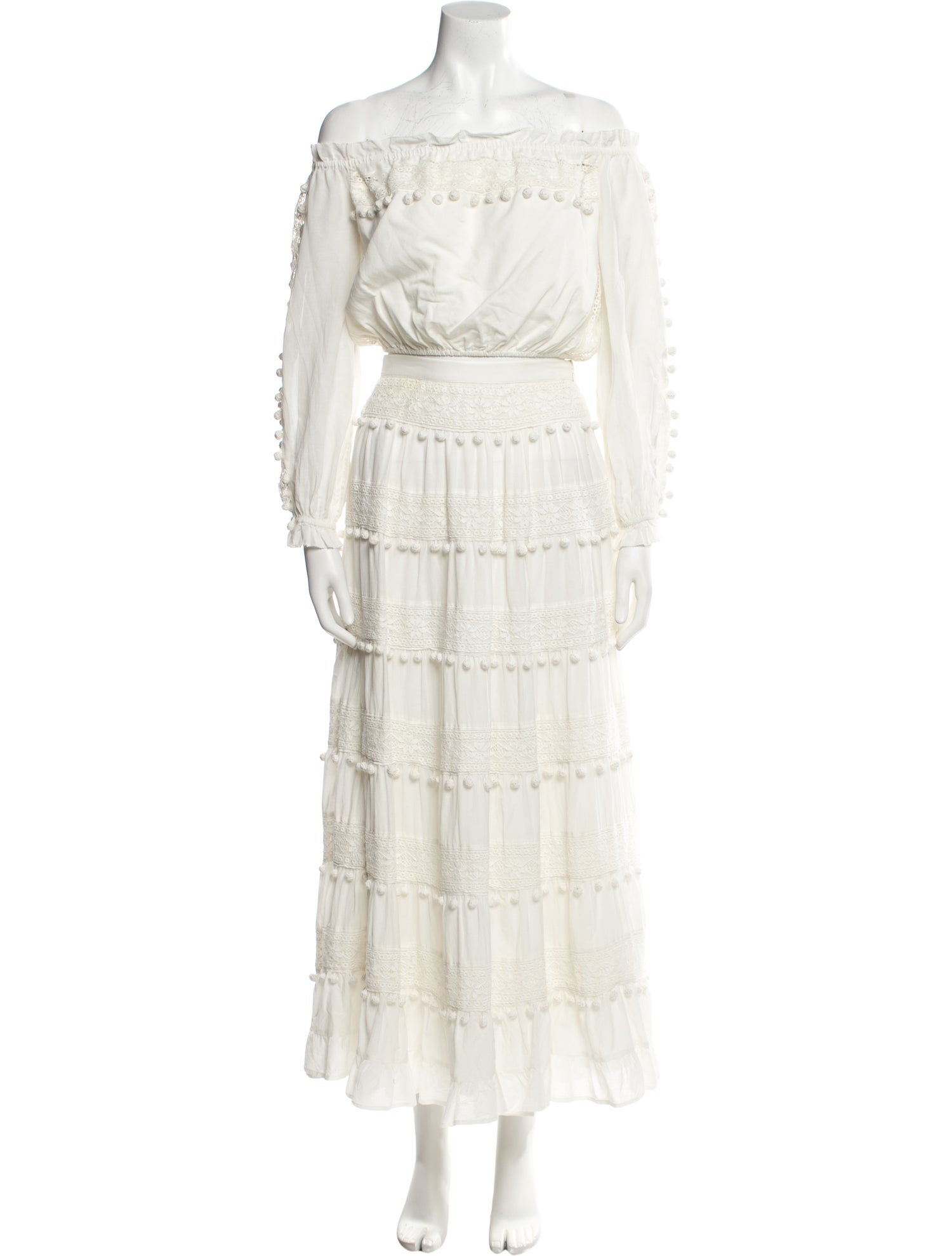 Cami NYC Printed Pom-Pom Embellishments Skirt Set