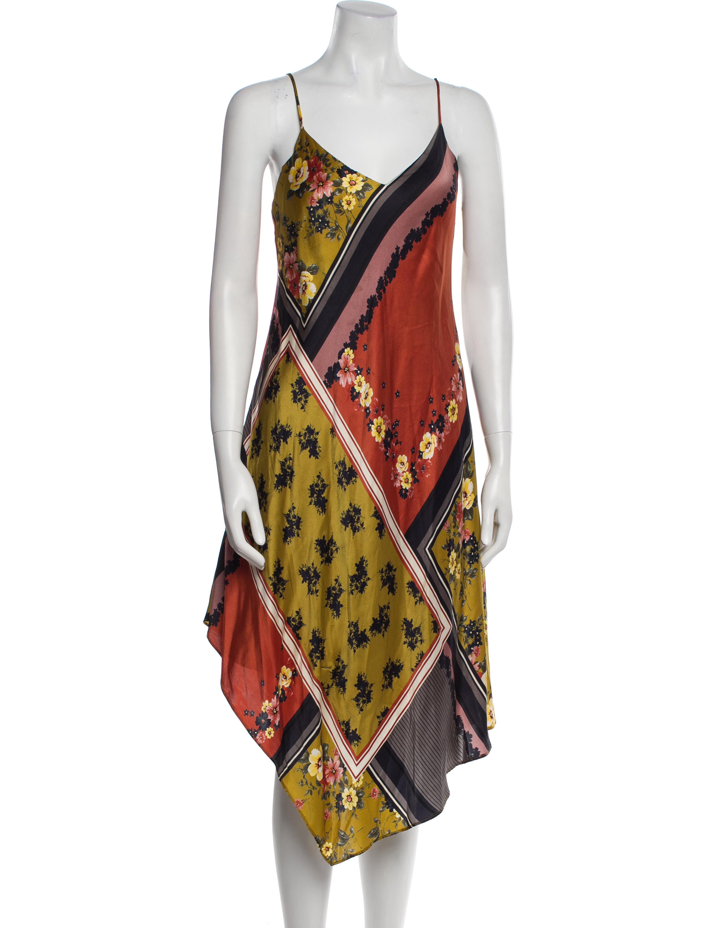 Cami NYC Silk Midi Length Dress