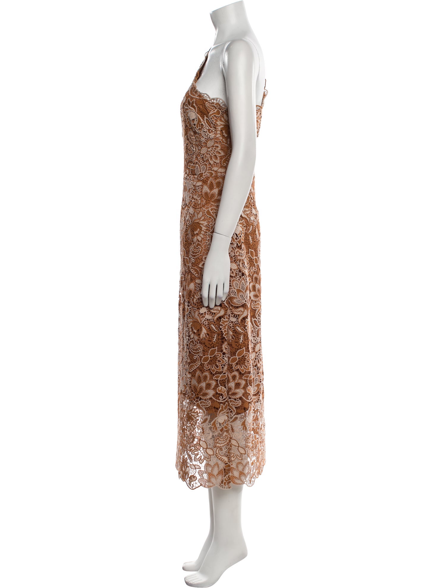 Cami NYC Lace Pattern Long Dress