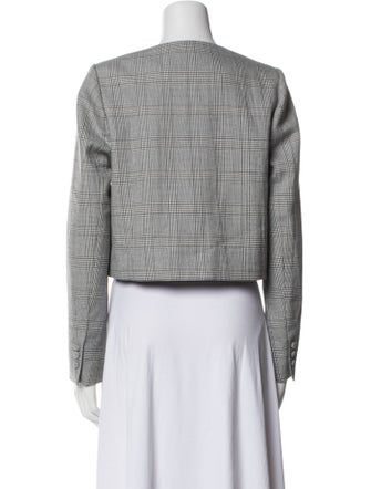 Cami NYC Wool Plaid Print Evening Jacket