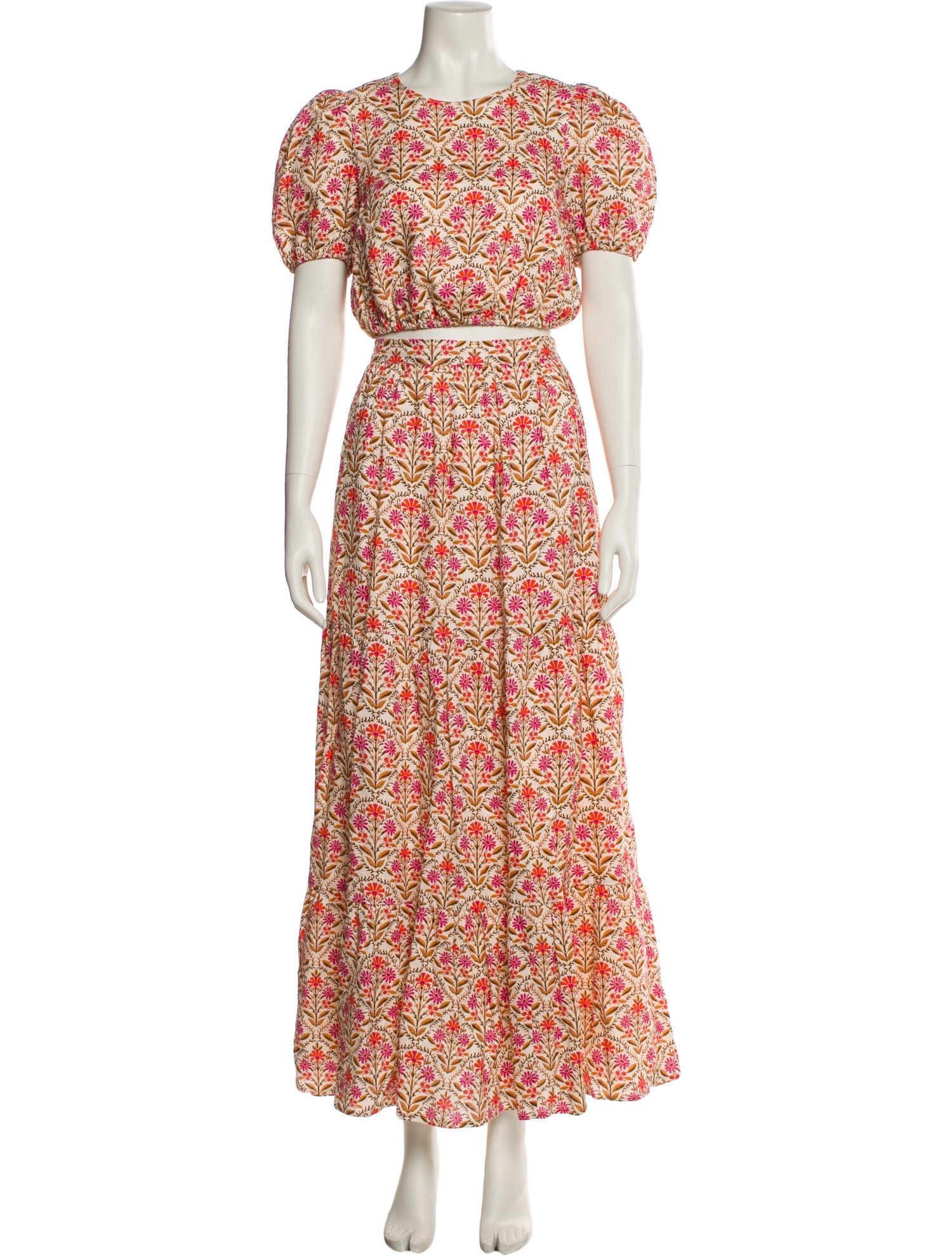 Cami NYC Linen Floral Print Skirt Set