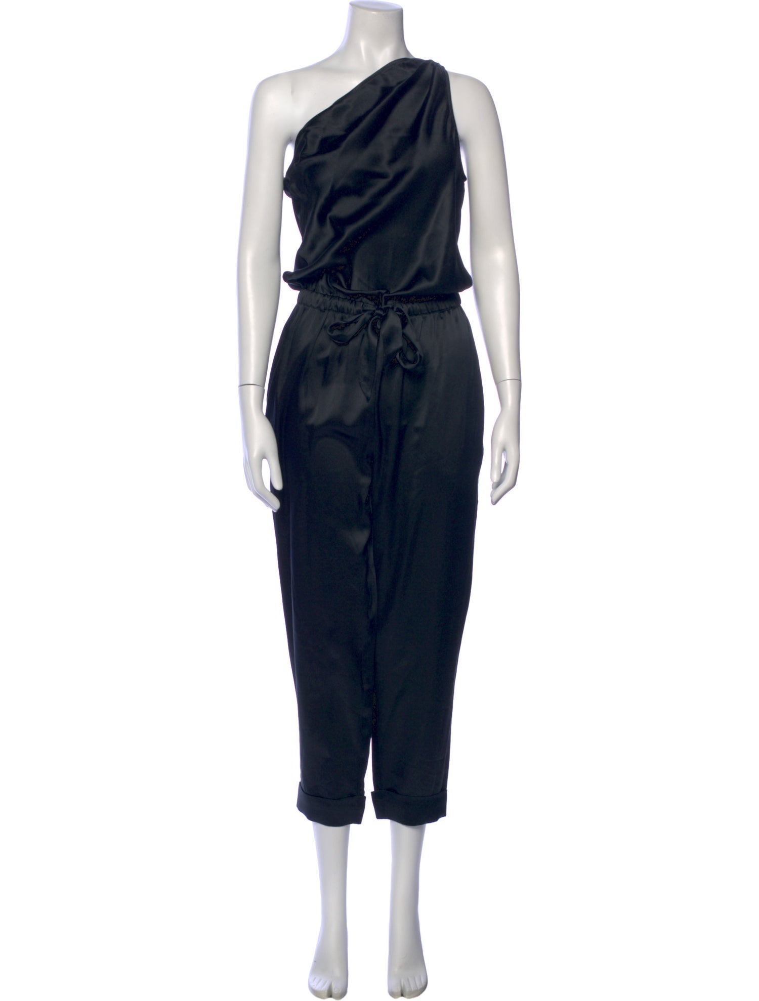 Cami NYC Silk One-Shoulder Jumpsuit