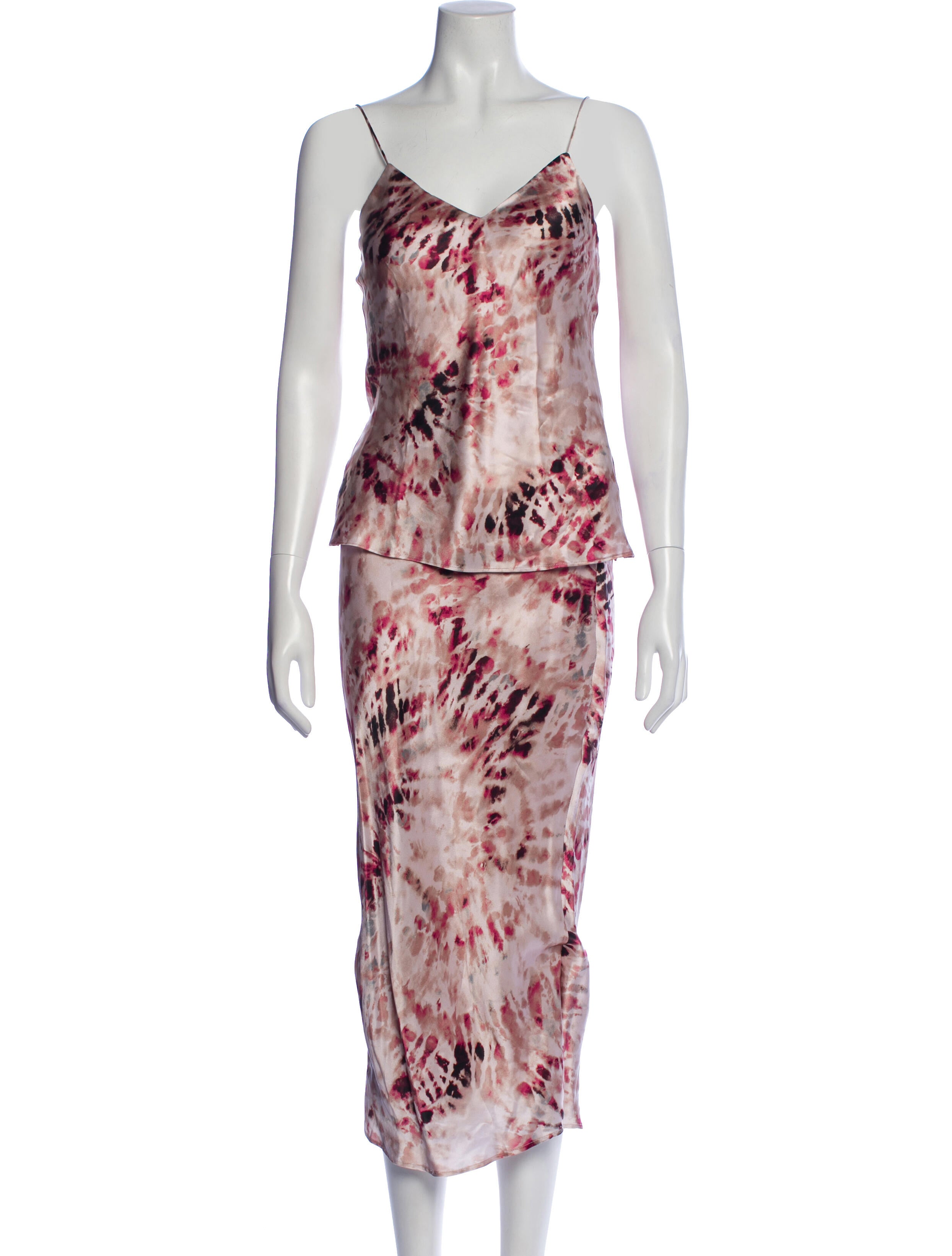 Cami NYC Silk Tie-Dye Print Skirt Set