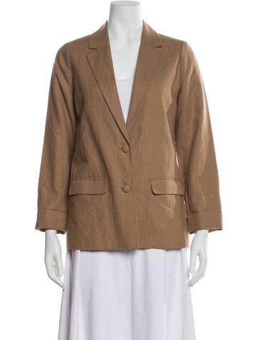 Pre-owned Cami Nyc Linen Blazer In Brown