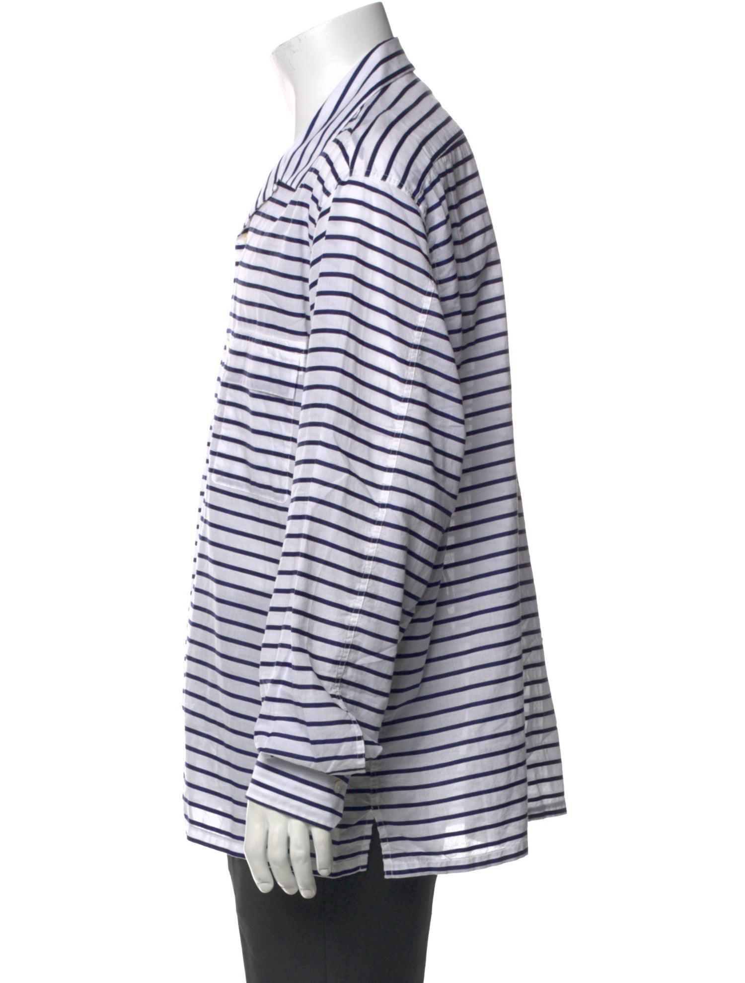 Camoshita By United Arrows Striped Long Sleeve Shirt
