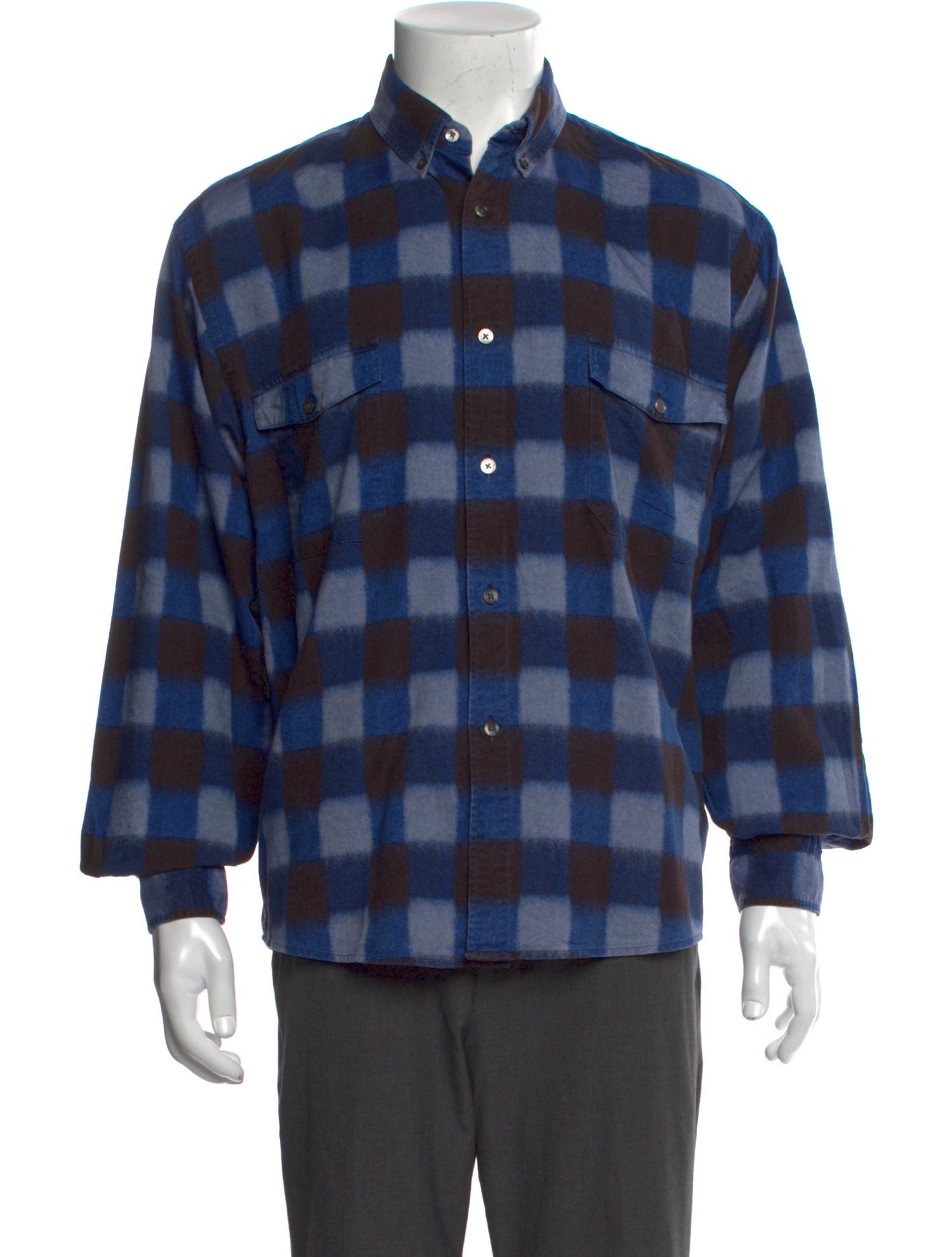 Camoshita By United Arrows Plaid Print Long Sleeve Shirt