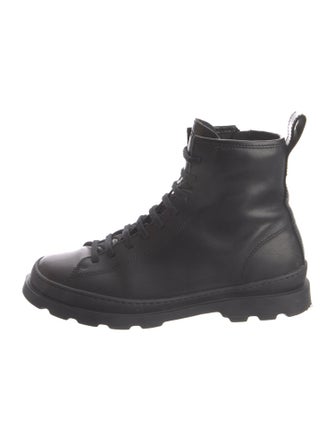 Camper Leather Combat Boots