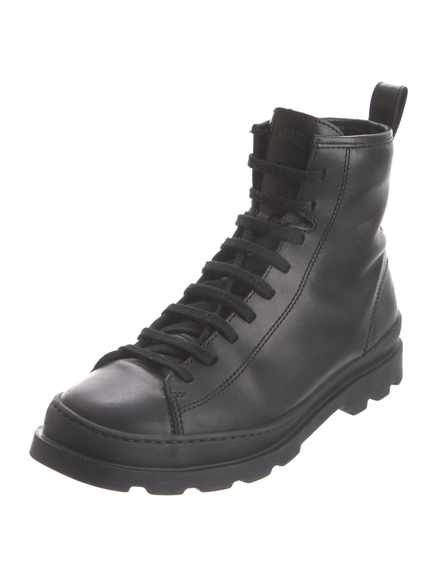 Camper Leather Combat Boots