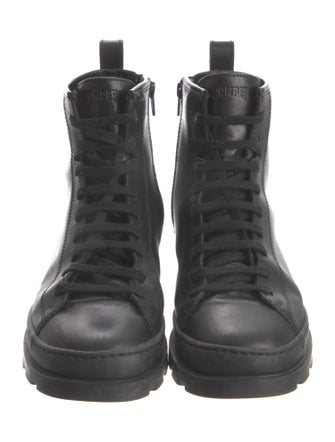Camper Leather Combat Boots