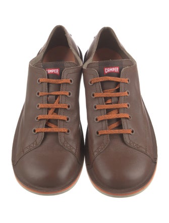 Camper Leather Whipstitch Trim Sneakers