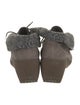 Camper Suede Fur Trim Lace-Up Boots