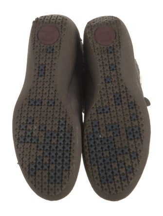 Camper Suede Fur Trim Lace-Up Boots