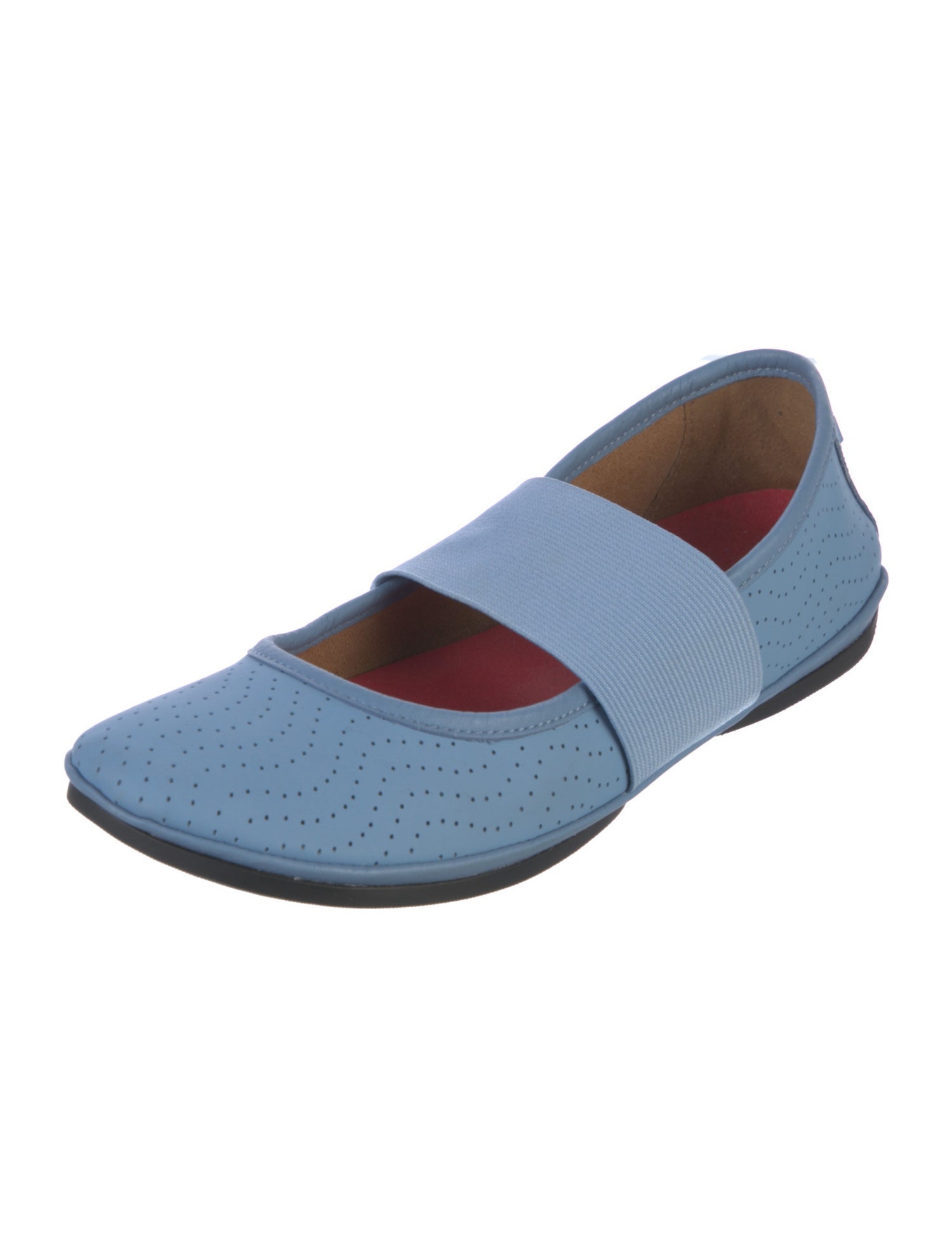 Camper Leather Lasercut Accents Ballet Flats