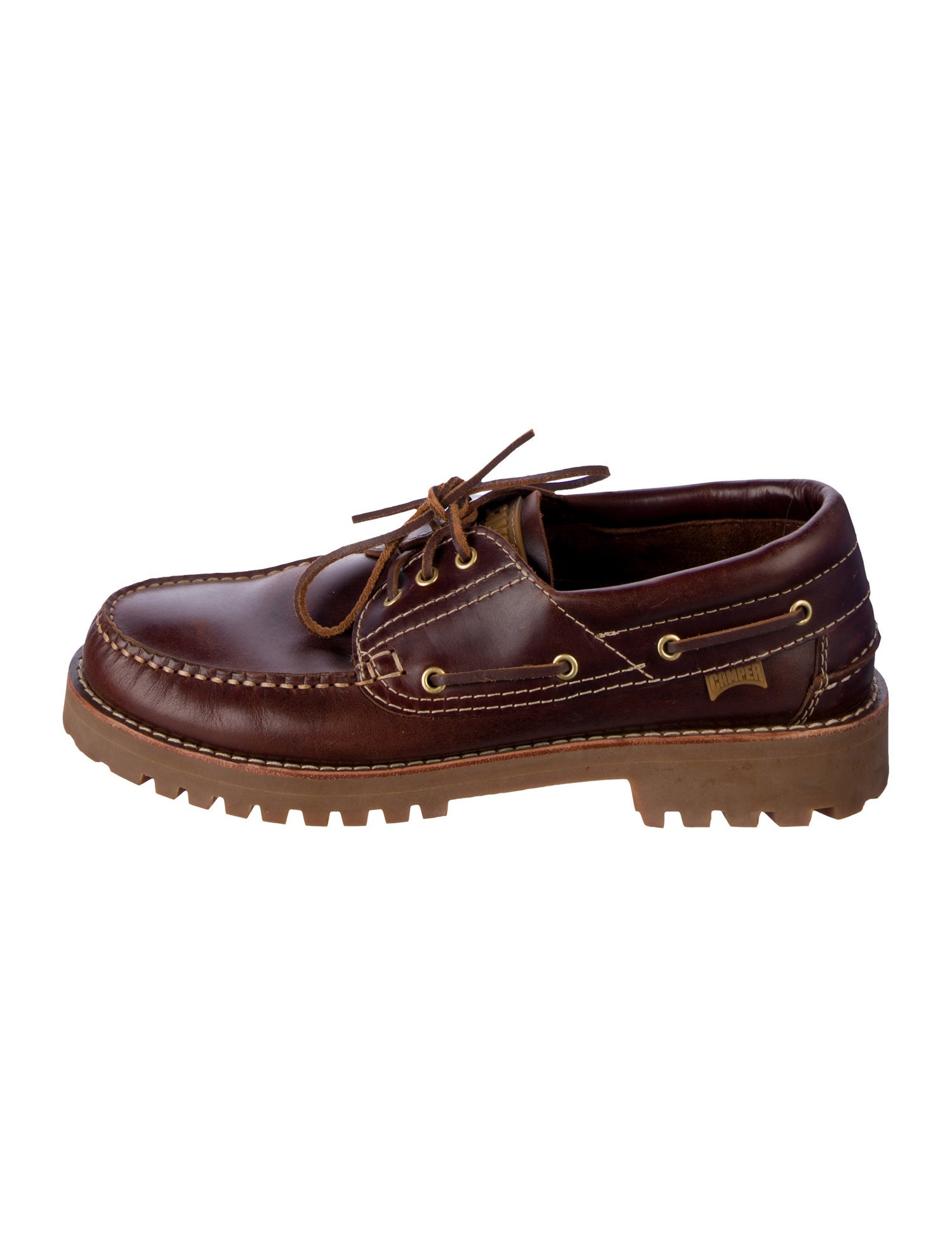 Camper Leather Boat Shoes