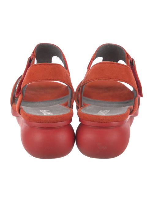 Camper Suede T-Strap Sandals