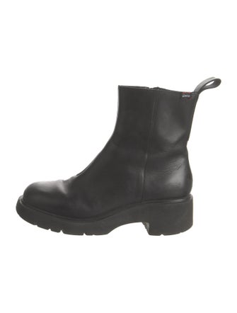 Camper Leather Combat Boots