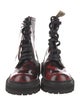 Camper Leather Printed Combat Boots