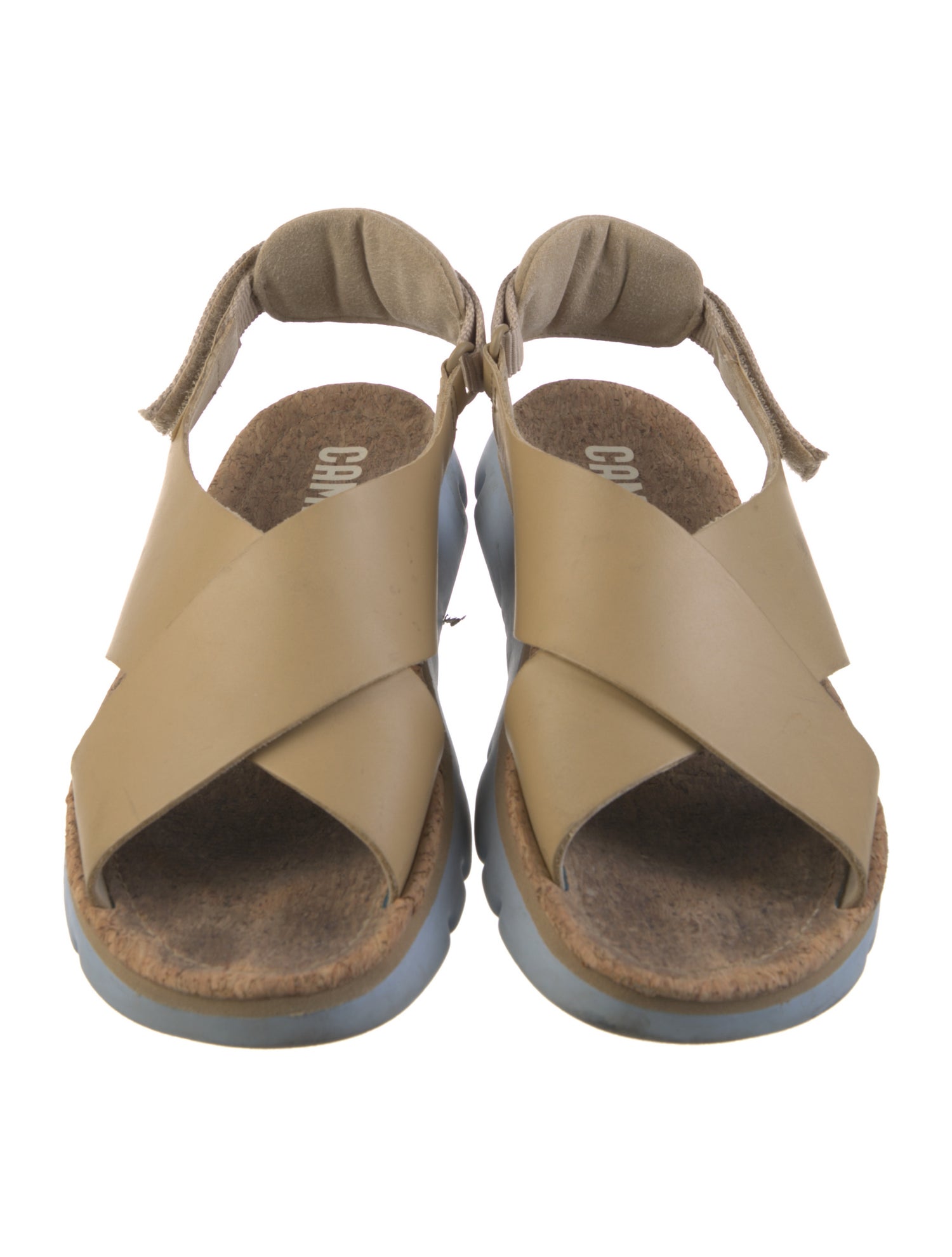 Camper Leather Slingback Sandals