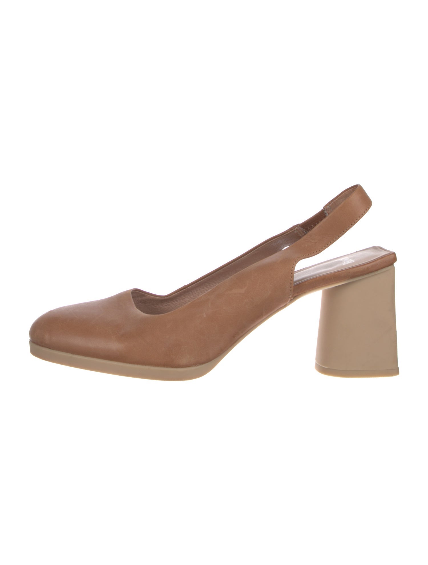 Camper Leather Slingback Pumps
