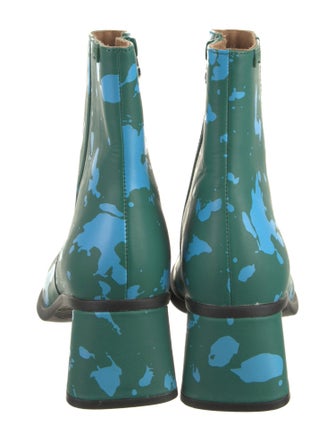 Camper Leather Printed Boots