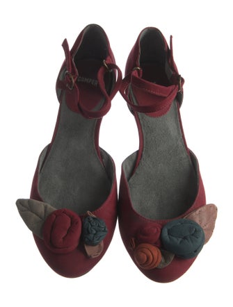 Camper Suede D'Orsay Flats