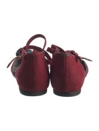 Camper Suede D'Orsay Flats