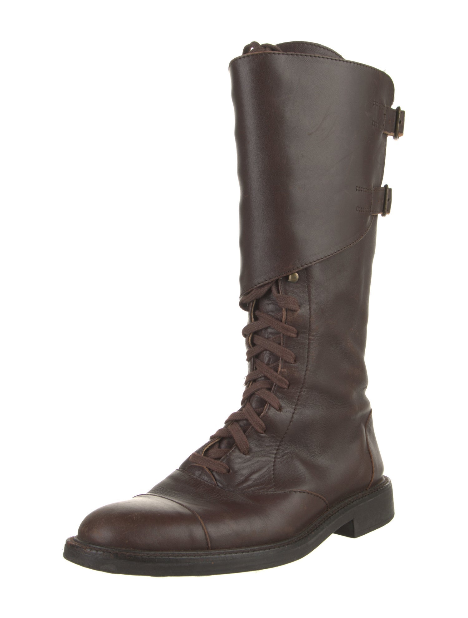 Camper Leather Combat Boots