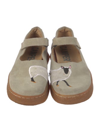 Camper Suede Mary Jane Flats