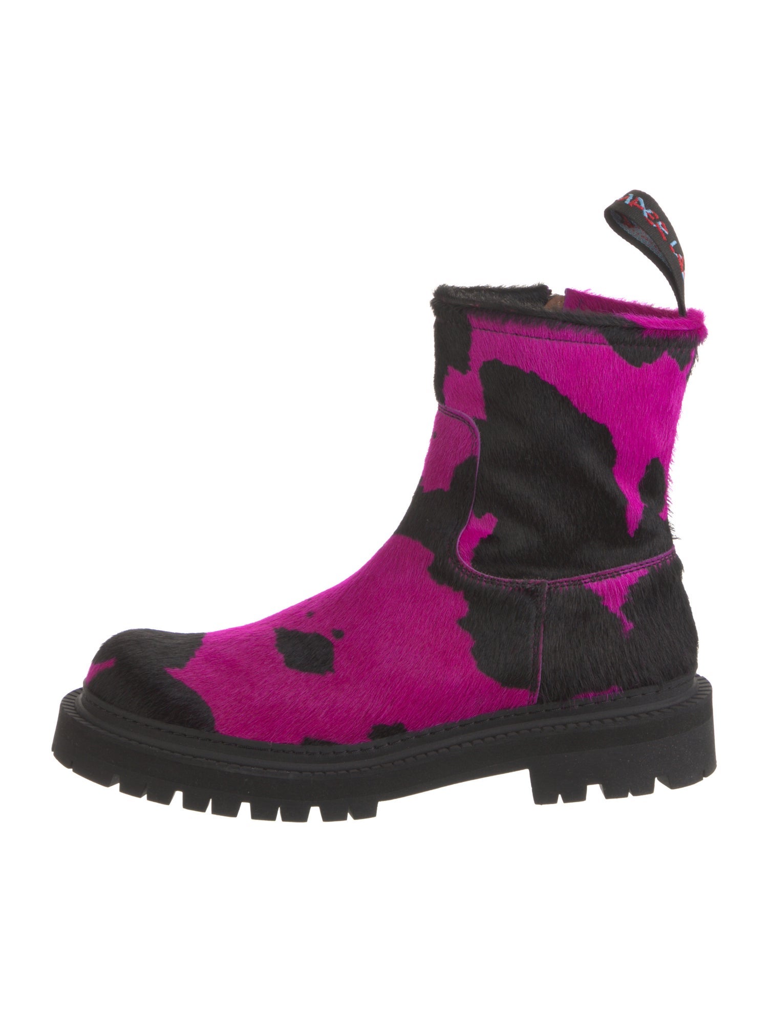 Camper Ponyhair Printed Boots