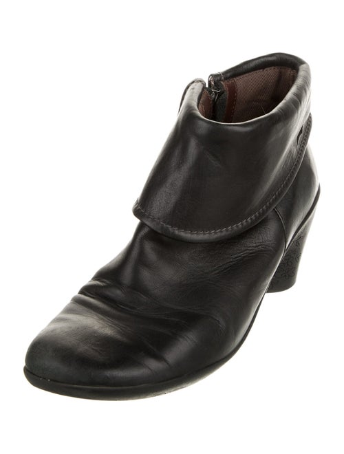 Camper Leather Embroidered Accent Western Boots