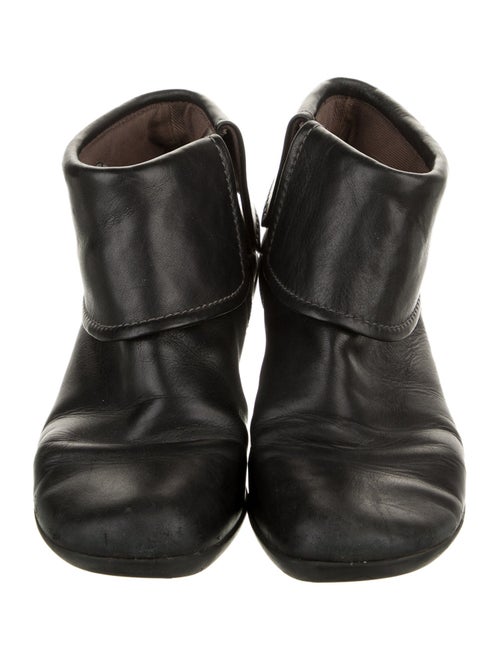 Camper Leather Embroidered Accent Western Boots