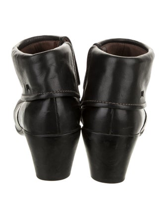 Camper Leather Embroidered Accent Western Boots