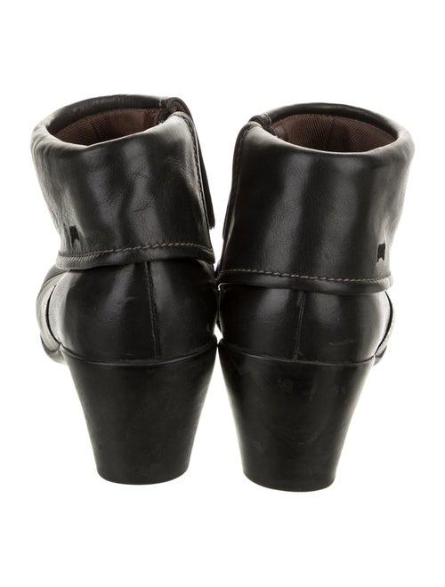 Camper Leather Embroidered Accent Western Boots