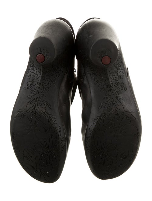 Camper Leather Embroidered Accent Western Boots