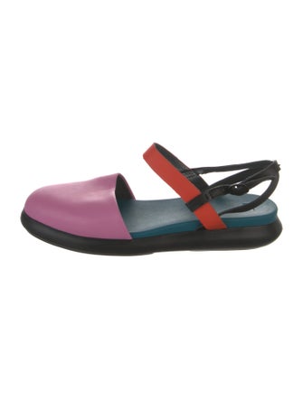 Camper Leather Slingback Flats