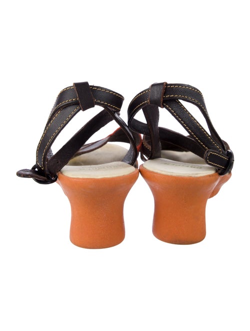 Camper Leather Colorblock Pattern Sandals