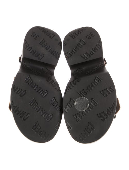 Camper Leather Colorblock Pattern Slingback Sandals