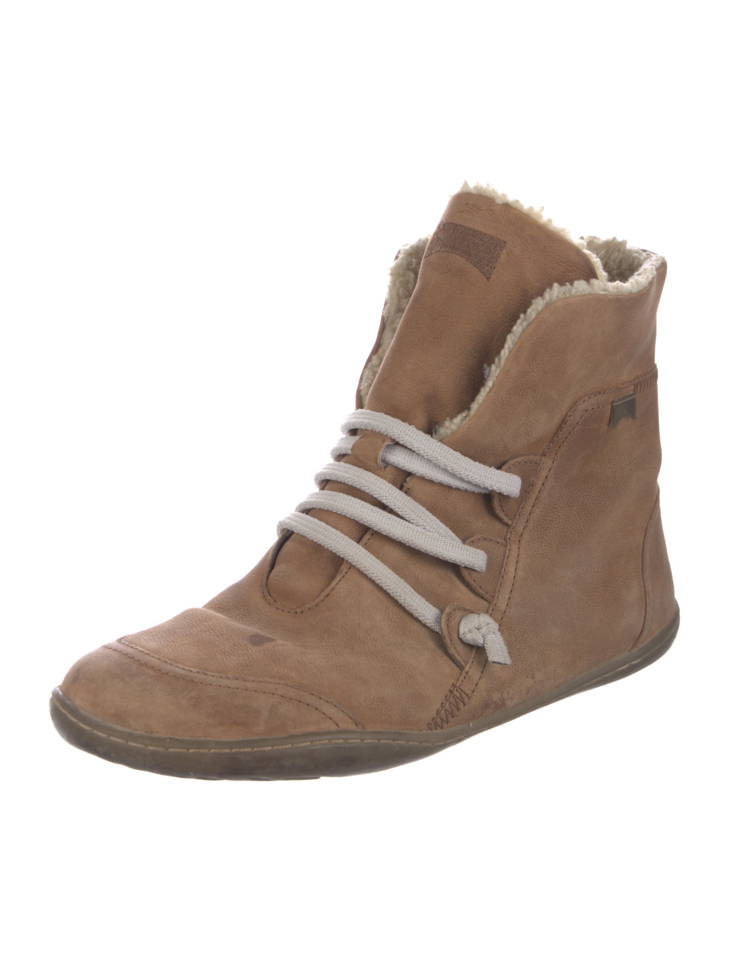 Camper Leather Lace-Up Boots