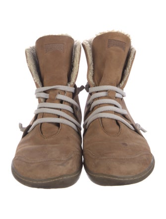Camper Leather Lace-Up Boots