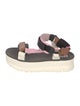 Camper Leather Colorblock Pattern Slingback Sandals