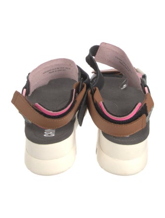 Camper Leather Colorblock Pattern Slingback Sandals