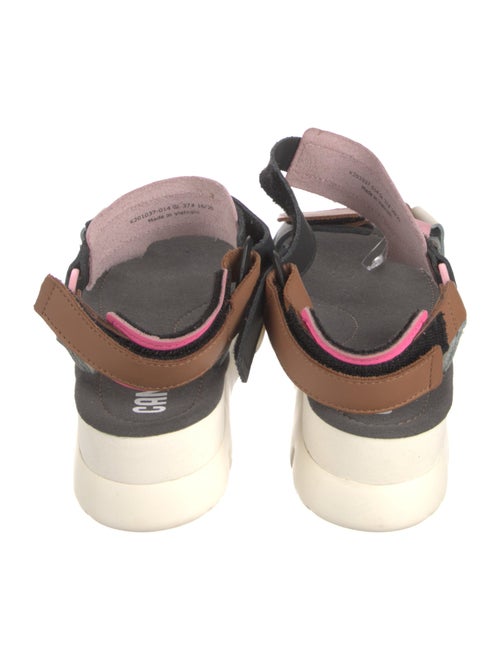 Camper Leather Colorblock Pattern Slingback Sandals