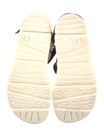 Camper Leather Colorblock Pattern Slingback Sandals