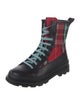 Camper Wool Patterned Combat Boots